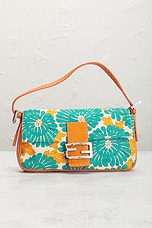 FWRD Renew Fendi Mama Floral Baguette Shoulder Bag in Multi, view 2, click to view large image.