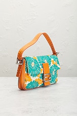 FWRD Renew Fendi Mama Floral Baguette Shoulder Bag in Multi, view 4, click to view large image.