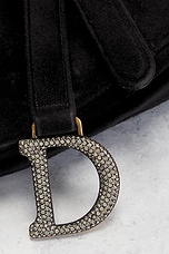 FWRD Renew Dior Saddle Bag in Black, view 6, click to view large image.