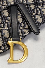 FWRD Renew Dior Trotter Oblique Saddle Waist Bag in Black, view 6, click to view large image.