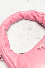 FWRD Renew Prada Lambskin Hobo Bag in Pink, view 6, click to view large image.