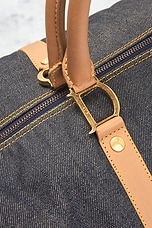 FWRD Renew Dior Denim Weekend Bag in Navy, view 6, click to view large image.