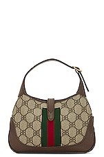 FWRD Renew Gucci X Balenciaga Mini Jackie 1961 Hobo Bag in Brown, view 3, click to view large image.