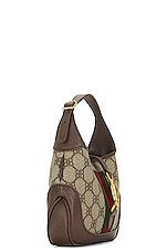 FWRD Renew Gucci X Balenciaga Mini Jackie 1961 Hobo Bag in Brown, view 4, click to view large image.