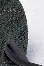 FWRD Renew Dior Beaded Sequin Saddle Bag in Green, view 9, click to view large image.