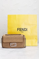 FWRD Renew Fendi Baguette Shoulder Bag in Taupe, view 9, click to view large image.