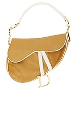 FWRD Renew Dior Saddle Bag in Neutral, view 1, click to view large image.