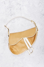 FWRD Renew Dior Saddle Bag in Neutral, view 2, click to view large image.