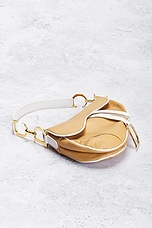 FWRD Renew Dior Saddle Bag in Neutral, view 4, click to view large image.