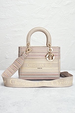 FWRD Renew Dior Lady Handbag in Beige, view 2, click to view large image.