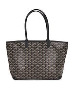 FWRD Renew Goyard Saint Louis PM Tote Bag in Black, view 1, click to view large image.