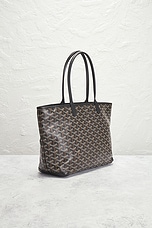 FWRD Renew Goyard Saint Louis PM Tote Bag in Black, view 4, click to view large image.