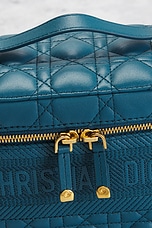 FWRD Renew Dior Calfskin Vanity Shoulder Bag in Blue, view 8, click to view large image.