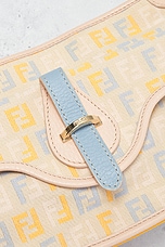 FWRD Renew Fendi Zucchino Shoulder Bag in Peach, view 5, click to view large image.