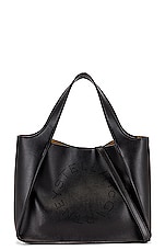 FWRD Renew Stella McCartney Logo Crossbody Bag in Black, view 1, click to view large image.