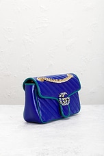 FWRD Renew Gucci GG Marmont Shoulder Bag in Purple, view 4, click to view large image.