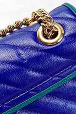 FWRD Renew Gucci GG Marmont Shoulder Bag in Purple, view 6, click to view large image.