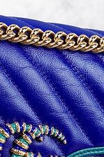 FWRD Renew Gucci GG Marmont Shoulder Bag in Purple, view 7, click to view large image.