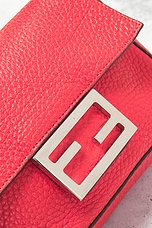 FWRD Renew Fendi Selleria Baguette Shoulder Bag in Red, view 5, click to view large image.