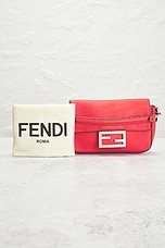 FWRD Renew Fendi Selleria Baguette Shoulder Bag in Red, view 8, click to view large image.