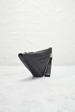 FWRD Renew Prada Triangle Pouch in Black, view 4, click to view large image.