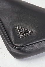 FWRD Renew Prada Triangle Pouch in Black, view 6, click to view large image.