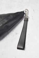 FWRD Renew Prada Triangle Pouch in Black, view 7, click to view large image.