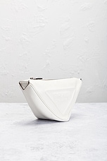 FWRD Renew Prada Triangle Shoulder Bag in White, view 4, click to view large image.