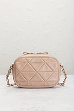 FWRD Renew Prada Nappa-Leather Shoulder Bag in Powder Pink, view 3, click to view large image.