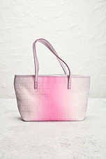 FWRD Renew Fendi Ombre Zucchino Roll Tote Bag in Multi, view 2, click to view large image.