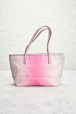 FWRD Renew Fendi Ombre Zucchino Roll Tote Bag in Multi, view 3, click to view large image.