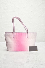 FWRD Renew Fendi Ombre Zucchino Roll Tote Bag in Multi, view 8, click to view large image.