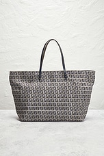 FWRD Renew Fendi Zucchino Tote Bag in Navy, view 3, click to view large image.