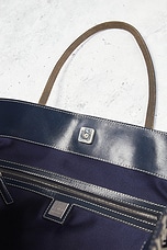 FWRD Renew Fendi Zucchino Tote Bag in Navy, view 6, click to view large image.