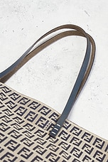 FWRD Renew Fendi Zucchino Tote Bag in Navy, view 7, click to view large image.