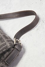 FWRD Renew Fendi Zucca Baguette Shoulder Bag in Grey, view 7, click to view large image.