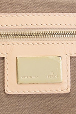 FWRD Renew Fendi Zucchino Mama Baguette Shoulder Bag in Pink, view 5, click to view large image.