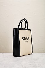 FWRD Renew Celine Vertical Cabas Tote Bag in Neutral, view 4, click to view large image.