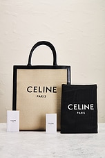 FWRD Renew Celine Vertical Cabas Tote Bag in Neutral, view 9, click to view large image.