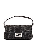 FWRD Renew Fendi Mama Baguette Shoulder Bag in Grey, view 1, click to view large image.