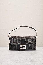 FWRD Renew Fendi Mama Baguette Shoulder Bag in Grey, view 2, click to view large image.