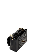 FWRD Renew Chanel Chain Caviar Medium Diana Flap Bag in Black, view 4, click to view large image.