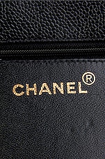 FWRD Renew Chanel Chain Caviar Medium Diana Flap Bag in Black, view 6, click to view large image.