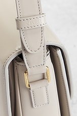 FWRD Renew Celine Calfskin Triomphe Shoulder Bag in Light Stone, view 8, click to view large image.