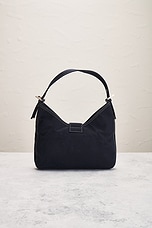 FWRD Renew Fendi Denim Shoulder Bag in Navy, view 3, click to view large image.