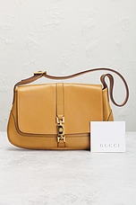 FWRD Renew Gucci Jackie Shoulder Bag in Tan, view 10, click to view large image.