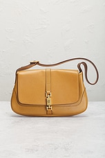 FWRD Renew Gucci Jackie Shoulder Bag in Tan, view 2, click to view large image.