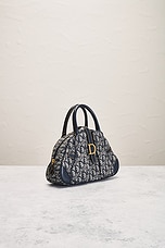 FWRD Renew Dior Trotter Handbag in Navy, view 4, click to view large image.