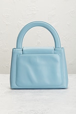 FWRD Renew Chanel Lambskin Kelly Handbag in Blue, view 3, click to view large image.