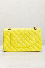 FWRD Renew Chanel Lambskin Classic Flap Bag in Yellow, view 3, click to view large image.